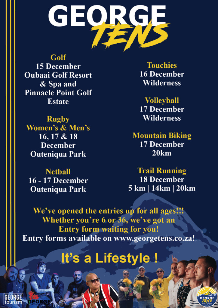 IT’S TIME FOR THE GEORGE TENS SPORT & LIFESTYLE FESTIVAL AND WE’RE ON A MISSION!
