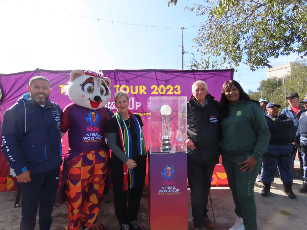 Welcoming the Vitality World Cup Netball Trophy 2023 in George