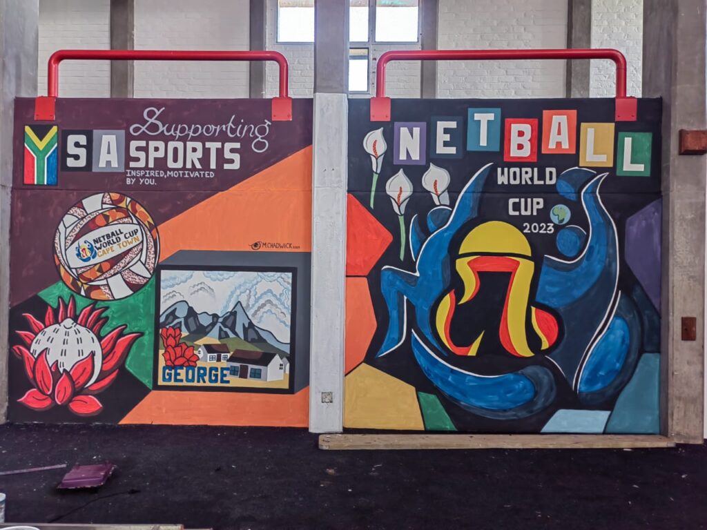 Netball World Cup Murals at the Rosemore Stadium